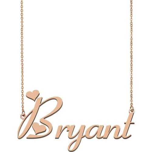 Bryant Name Necklace Personalized Custom Necklace Choker Women Girls Best Friends Birthday Wedding Christmas Mother Days Gift