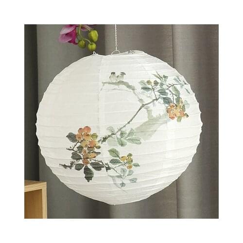 Paper Cage New Year home Decoration accessories Lantern Arts Chandelier Lampshade Wedding Lantern 40cm lampion birthday farol