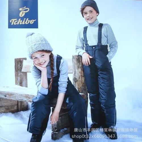 Childrens Ski Pants Waterproof Outdoor Warm Winter Cotton Trousers Skiing Pant