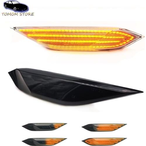 For Porsche Cayenne 958 92A 2010~2014 Car Side Marker Repeater Dynamic Amber LED Light Turn Signal Indicator