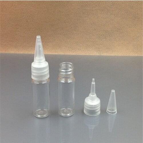 6ps 10ml Plastic Lotion Bottles With Dropper Nozzle Head Empty Refillable Container Cosmetics Perfume Essential Oil Bottles