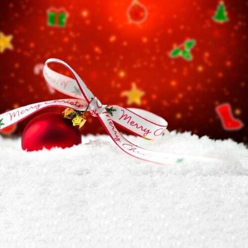 Christmas Backdrop Red White Snow Stars Vinyl Photography Background Family New Year Xmas Party Decor Photo Booth Studio Props