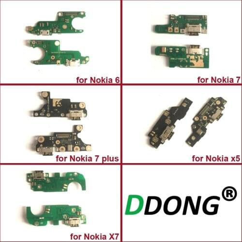 For Nokia 6 7 7p 7 Plus X5 X7 Charging Flex Cable Charger Power USB Port Socket Dock Repair Part