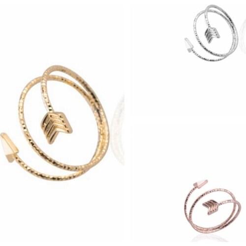 Jisensp 2019 New Arrival Fashion Arrow Wrapped Ring Women Cute Couple Midi Rings Women Romantic Wedding Ring Jewelry