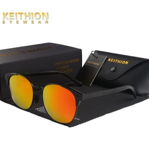 KEITHION Unisex Retro Aluminum Brand Sunglasses Polarized Lens Vintage Eyewear Accessories Sun Glasses Oculos For Men Women