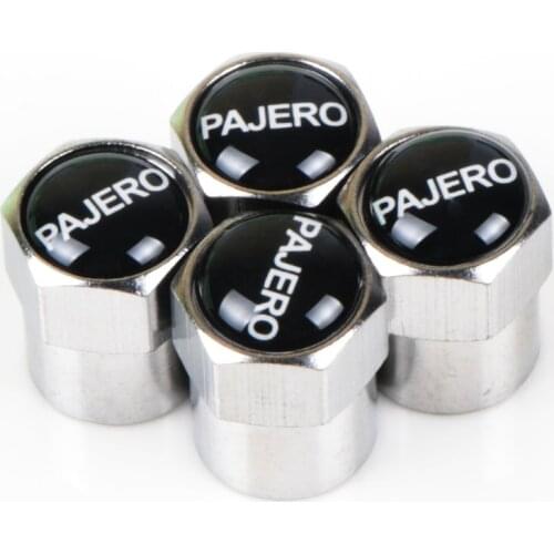 4pcs Aluminum Valve Caps Car Wheel Tires Valves Tyre Stem Air Caps for mitsubishi pajero lancer asx outlander l200 Accessories
