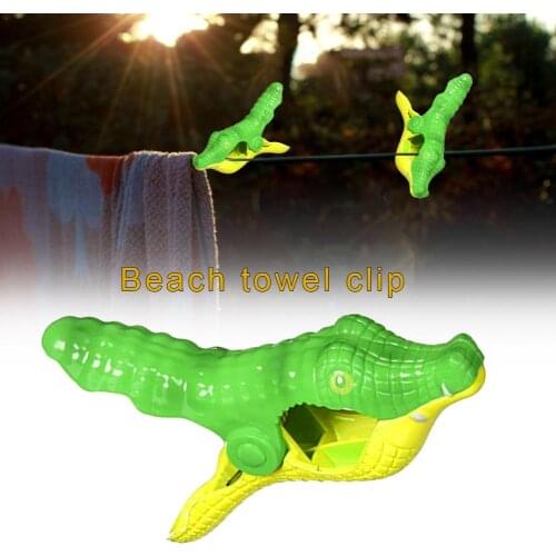 2PCS Beach Windproof Clips Simulation Animal Cartoon Hanger Plastic Clip
