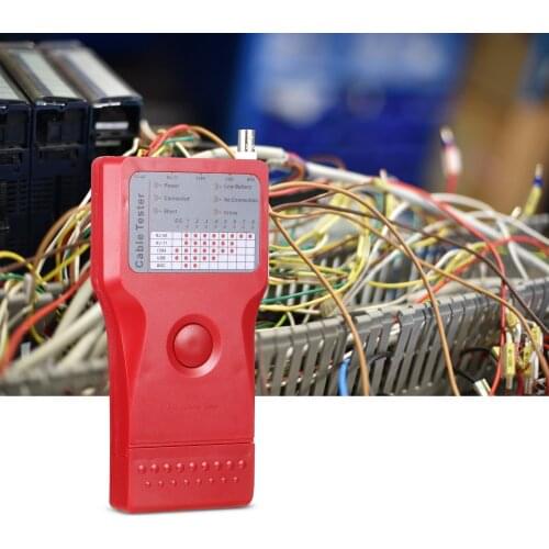 5-In-1 Multi-Functional Network Cable Tester RJ45 RJ11 UTP STP BNC Cable Tester 1394 Line Tester with Remote Unit