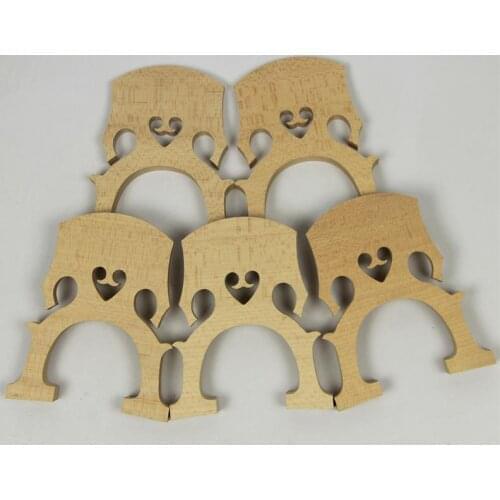 Free Shipping B 5 Pcs Solid Maple Wood French Style 4/4 Cello Bridge Accessories