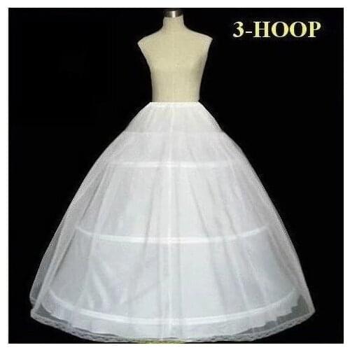 Underskirt Wedding Slip Wedding Accessories Chemise 3 three Hoops For A Line Wedding Dress Petticoat Crinoline