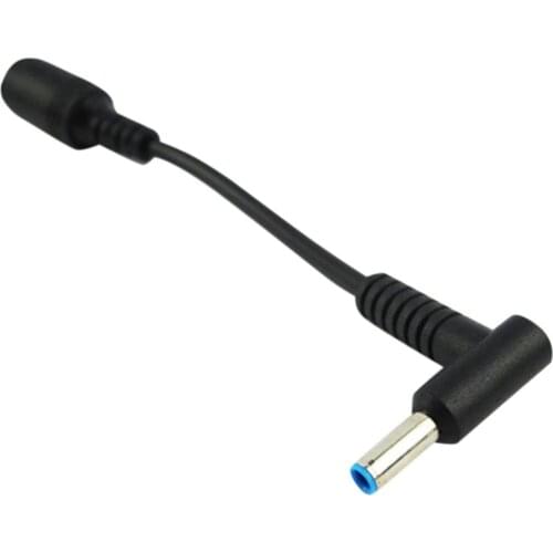 New DC Power Charger Converter Adapter Cable Line Cord 7.4mm To 4.5mm Replacement For HP Blue Tips