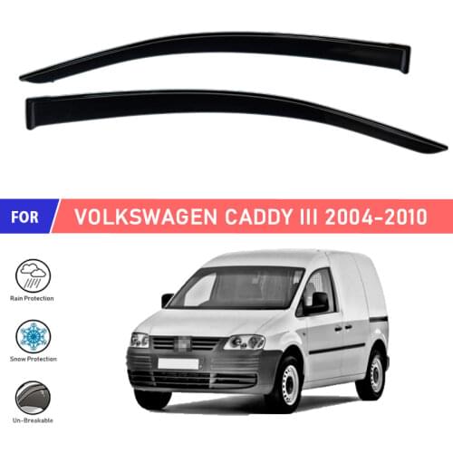 Window deflectors for Volkswagen Caddy III 2004- car window deflector wind guard vent sun rain visor cover car styling