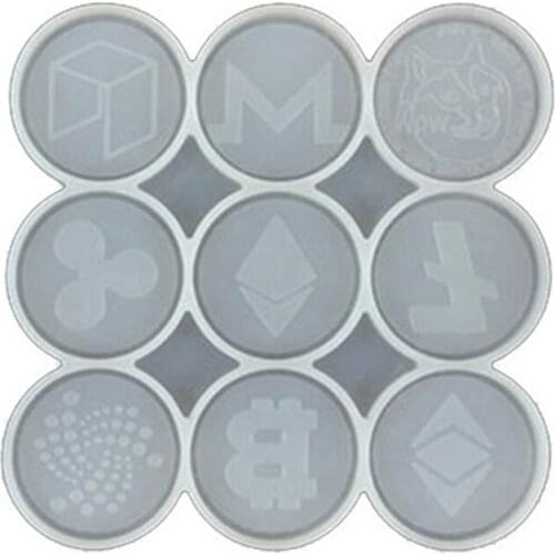 Commemorative Coins Epoxy Resin Mold Souvenir Art Coins Silicone Mould DIY Crafts Jewelry Casting Tools