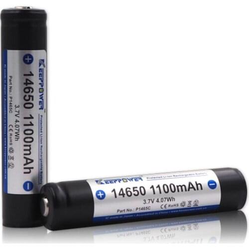 14650 1100mAh 3.7v flashlight battery rechargeable lithium battery for digital devices