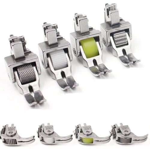 Industrial Sewing Machine Presser Foot Four Type For Wide Kinds Of Frabric Cloths Rubber Iron With Teeth
