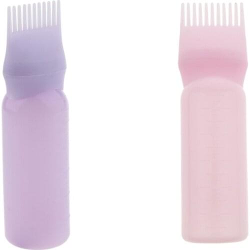 120ml Empty Hair Dye Bottle With Applicator Brush Dispensing Salon Professional Hair Colouring Comb Hair Coloring Styling Tool