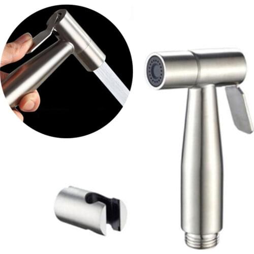 Toilet Sprayer Gun Stainless Steel Hand Bidet Faucet for Bathroom Hand Sprayer Shower Head Self Cleaning Bathroom Fixture