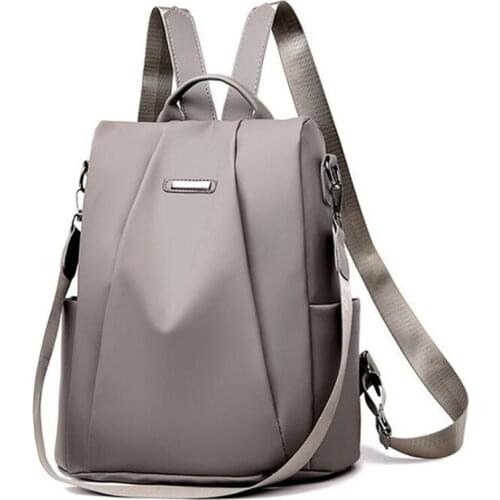 2020 Hot Womens Backpack Casual Nylon Solid Color School Bag Fashion Detachable Shoulder Strap Shoulder Bag