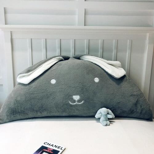 Cute semicircular cute rabbit with big backrest on the bed and soft cushion on the sofa to read or play