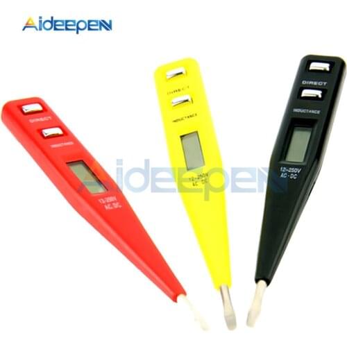 AC DC 12V-240V Voltage Tester Pen LCD Display Digital AC/DC Voltage Detector Sensor Electric Indicator Voltage Meter