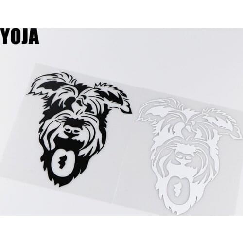 YOJA 15.1X17.5CM Cartoon Vinyl Decals Scottish Terrier Dog Car Sticker Accessories ZT4-0106