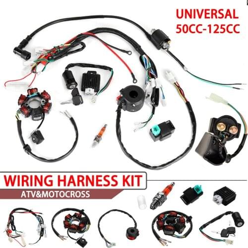 High Quality CDI Wire Harness Assembly Wiring Kit For 50cc 70cc 90cc 110cc 125cc Chinese Electric Start ATV Quad