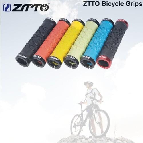 ZTTO Bicycle Parts MTB Handlebar Grips TPR Rubber Anti Slip Grips For MTB Folding Bike Skull AG-23 1Pair