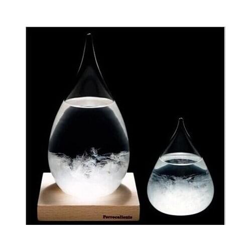 1PC 6X12CM Storm Glass Weather Forecast Water Hourglass Mini Hourglass Liquid Hourglass Barometer Tempo Drop J1185