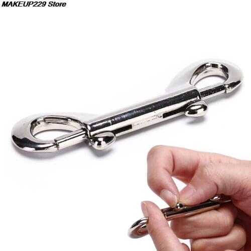 1Pc Sliver Metal Belt Restraint Handcuff Collar Slave Bondage Hook Convenient Connection Lock Sex Toy Couple Game Adult Products