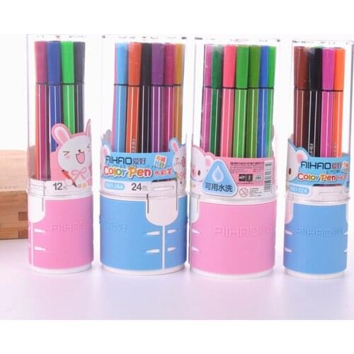12/18/24/ Colors Watercolor Pen Highlighter Markers Art Supplies Water Washing Graffiti Liners Drawing School