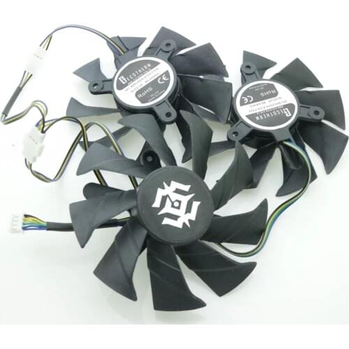 12V 85mm 4Pin GPU Fan For ZOTAC GTX1070-8GD5 RTX2070 TRX2080-8GD6 RTX2080Ti Graphics Card Cooling Fan
