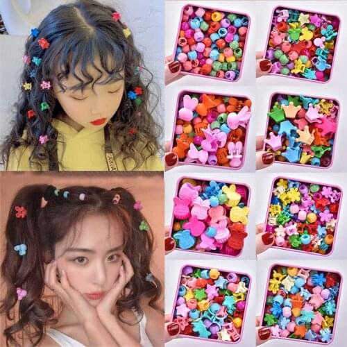 40/50/60pc Crown Rabbit Flower Hair Claws Girl Wome Baby Children Hairpins Headwear Hair Jaw Clips Fashion Kids Hair Accessories