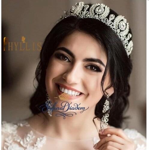 A269 Wedding Headpieces for Bride Flower Girl Headband Queen Tiaras Crowns for Women Headwear Handmade Bridal Hair Accessories