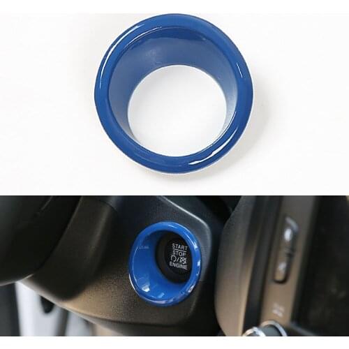 ABS Car Interior Decor Engine Start Stop Button Cover Trim Frame Ring Decoration Fit For Jeep Renegade 2015-2016 Car Styling
