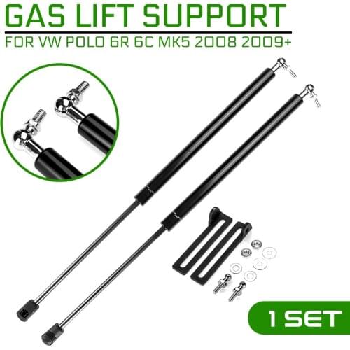 Refit Bonnet Hood Gas Shock Lift Strut Bars Support Rod Gas Spring For Volkswagen For VW Polo 6R 6C MK5 2008 2009