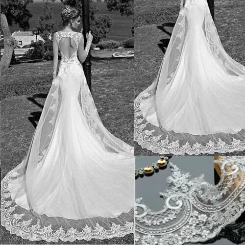 White Paillette Lace Decoration Sequin Lace Trim Wedding Dress Fabric Width 23cm 3M/lot