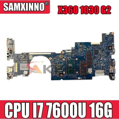 For CPU I7 7600U 16G HP EliteBook X360 1030 G2 OLDMAN-6050A2848001-MB-A01 Laptop motherboard 100% Test OK