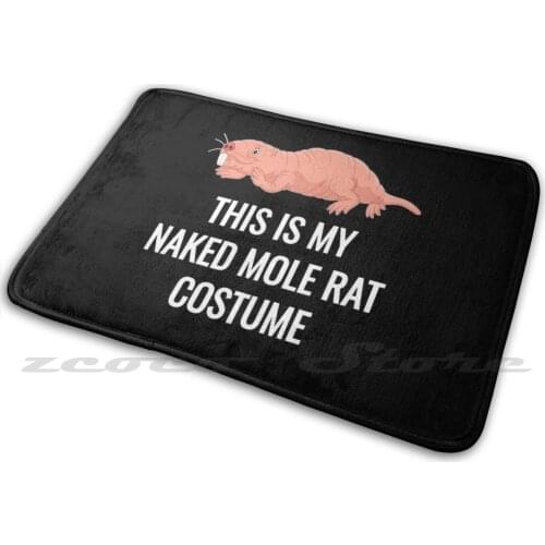 This Is My Mole Rat Costume Carpet Water Absorb Non-Slip Door Mat Mole Rat Cute Funny Cartoon Kids Zoo Animals Kawaii Halloween