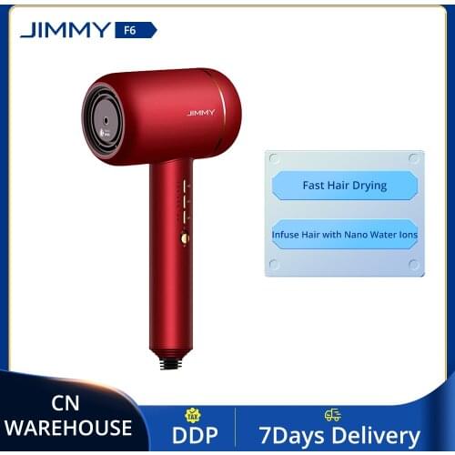 JIMMY F6 Negative Ion Hair Dryer Electric Portable 1800W Nano Water Ion Noise Reducing Professional Hair Dryer PID Heat Control