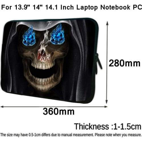 Funda Portatil Bolsa 14" Laptop Sleeve Bag 13.9 14.1 Inch Chromebook Case Shockproof Neoprene Cover Case Pouch Shell Mens Capa