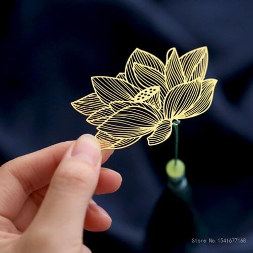 Ginkgo Leaf Four Leaf Clover Dandelion Forbidden City Cultural and Creative Bookmarks for Boyfriend Souvenirs Family Decoration