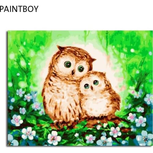PAINTBOY Framed Pictures DIY Oil Painting By Numbers Painting&Calligraphy Wall Art For Living Room Wall Art