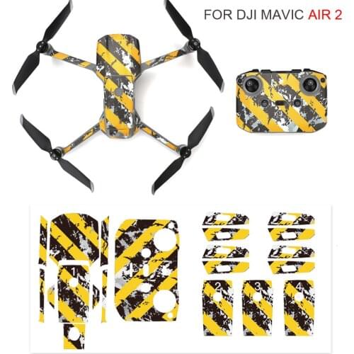 PVC Stickers Waterproof Skin Decals for DJI Mavic Air 2 Drone Body Arm Remote Control Protector for dji mavic Air 2 Accessories