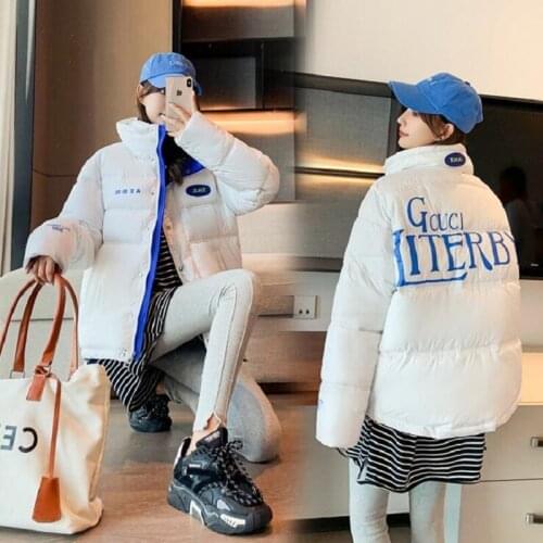 2021New Winter Coat Long-sleeved Padded Jacket Mid-length Plus Velvet Cotton Thickened Warmth Thick Womens Winter Jacket Women