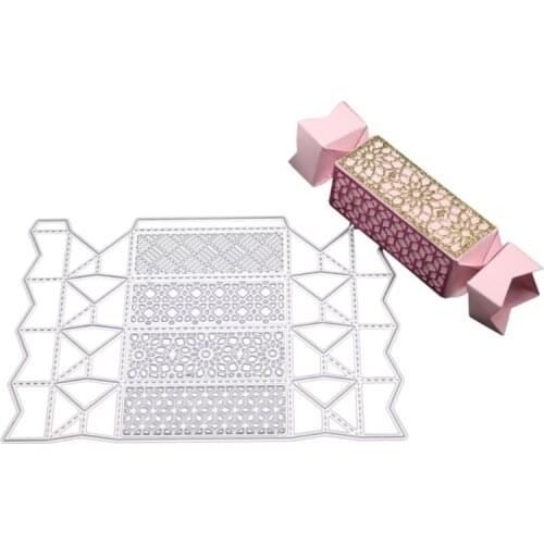 2021 New Creative Candy Box Metal Cutting Dies Stencil DIY Scrapbooking Album Stamp Paper Card Embossing Decor Crafts