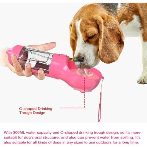 New Design Dog Water Bottle Pet Feeding Bowl For Walking And Traveling Leak Proof Lightweight Dog Poop Bag Pet Pooper Scooper