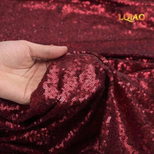 Wholesale 10yard Glitter Embroidery Sequin Fabric Burgundy/Gold/Lavender Mesh Sequin Lace Fabric For Dress/Wedding Decoration