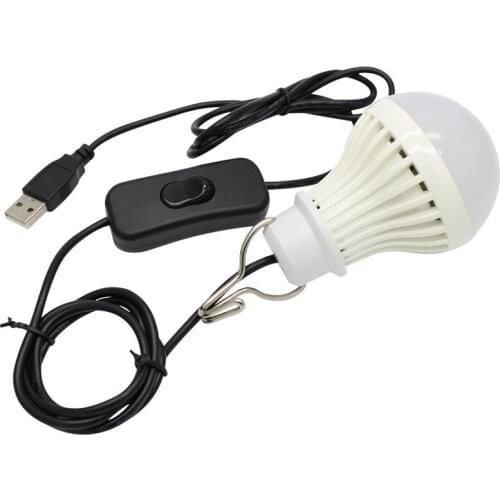 Portable LED Light Bulb 5W DC 5V USB Outdoor LED Light for Camping Tent Bombillas Led Emergency Lamp Night Fishing Bulb Ampoule