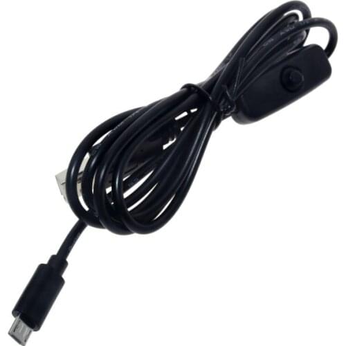 Raspberry Pi USB to Micro USB with ON/OFF Switch Charger Power Cable for Android Raspberry Pi 2/B/B+ Banana PI Easy Start