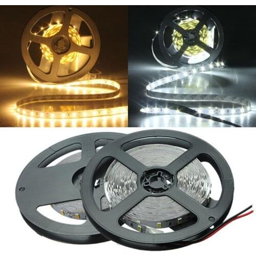 Super Bright LED Strip 5630 SMD DC12V Waterproof IP20/IP65 flexible light 60LEDs/m 5m indoor light Warm White/Cold White